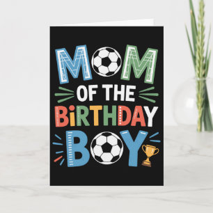 Voetbal Verjaardag Jongen Moeder Leven Voetbal Fam Kaart