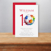 Voetbal verjaardag jongens kaart