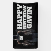 Voetbal Verjaardag Op Maat Gemaakte Binnen- en Bui Spandoek (Verticaal)