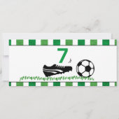 Voetbal Verjaardag Party Ticket Sport Digitaal Kaart (Achterkant)