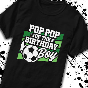 Voetbal Verjaardag Pop Pop - Boys Voetbal Verjaard T-shirt
