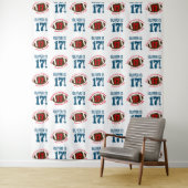 Voetbal verjaardag stap en herhaal foto achtergron wandkleed (In situ)