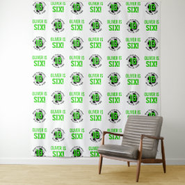 Voetbal Verjaardag Step en Repeat Foto Achtergrond Wandkleed