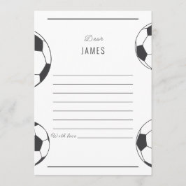Voetbal Verjaardag Tijd Capsule Brieven Kaart