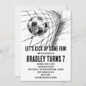 Voetbal Verjaardag Uitnodiging - Football Uitnodig (Voorkant)