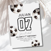 Voetbal Verjaardag Uitnodiging, Jongens Football P Kaart