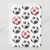 Voetbal Verjaardag Uitnodiging - Voetbal Party (Achterkant)