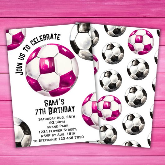 Voetbal Verjaardag Uitnodiging - Voetbal Party