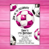 Voetbal Verjaardag Uitnodiging - Voetbal Party