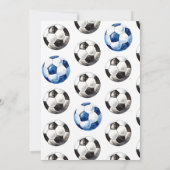 Voetbal Verjaardag Uitnodiging - Voetbal Party (Achterkant)