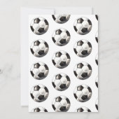 Voetbal Verjaardag Uitnodiging - Voetbal Party (Achterkant)