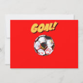 VOETBAL VERJAARDAG UITNODIGING VOOR JONGENS (Achterkant)