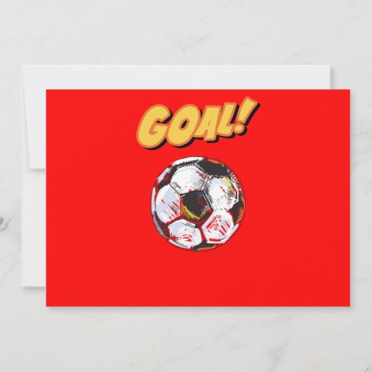 VOETBAL VERJAARDAG UITNODIGING VOOR JONGENS (Achterkant)