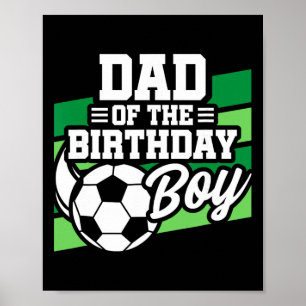 Voetbal Verjaardag - Verjaardag Papa - Jongens Voe Poster