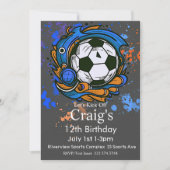 Voetbal verjaardag, Voetbal verjaardag, Futbol  Kaart (Voorkant)