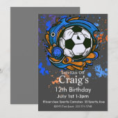 Voetbal verjaardag, Voetbal verjaardag, Futbol  Kaart (Voorkant / Achterkant)