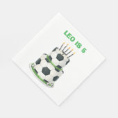 Voetbal verjaardags servetten – Persoonlijk te bew (Hoek)