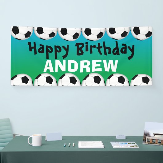 Voetbal verjaardagsbanner spandoek (Beurs)