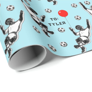 Voetbal Verjaardagscadeau Inpakpapier