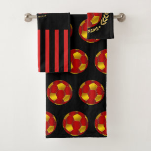 voetbal verjaardagscadeaus bad handdoek
