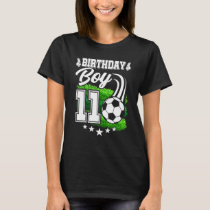 Voetbal Verjaardagsfeest 11 Jaar Oud Jongen 11e Ba T-shirt