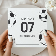 Voetbal Verjaardagsfeest Nummer Zeven