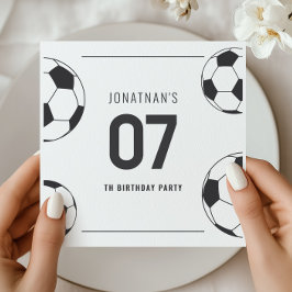 Voetbal Verjaardagsfeest Nummer Zeven Servet