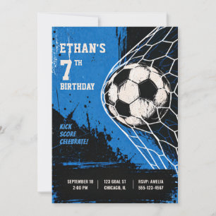 Voetbal Verjaardagsfeest Uitnodiging