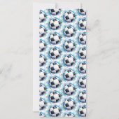 Voetbal Verjaardagsfeest Uitnodiging Ticket Stub (Achterkant)