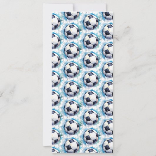 Voetbal Verjaardagsfeest Uitnodiging Ticket Stub (Achterkant)