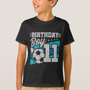 Voetbal verjaardagsfeestje - 11 jaar oude jongen - t-shirt