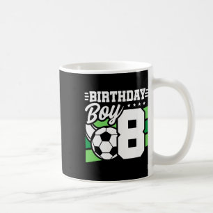 Voetbal verjaardagsfeestje - 8 jaar oude jongen -  koffiemok