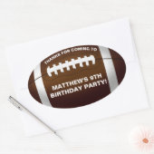 Voetbal verjaardagsfeestje favor sticker (Envelop)