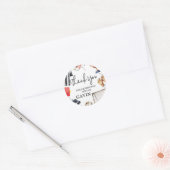 Voetbal verjaardagsfeestje Game On Ronde Sticker (Envelop)