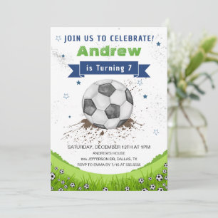 Voetbal Verjaardagsfeestje Kaart