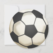 Voetbal verjaardagsfeestje kaart (Achterkant)