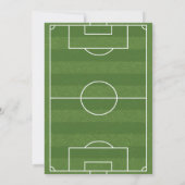 Voetbal Verjaardagsfeestje Kaart (Achterkant)