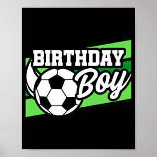 Voetbal Verjaardagsfeestje Kinderen Verjaardag Jon Poster