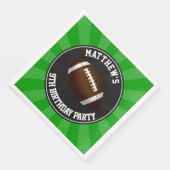 Voetbal verjaardagsfeestje servetten (Hoek)