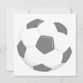 Voetbal verjaardagsfeestje uitnodiging (Achterkant)