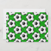 Voetbal verjaardagsfeestje uitnodiging Voetbalfans (Achterkant)