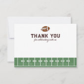 Voetbal verjaardagsfeestje voor jongens 1e verjaar bedankkaart (Voorkant)