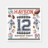 Voetbal verjaardagsfeestje voor jongens servet (Voorkant)