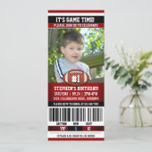 Voetbal verjaardagsfoto sjabloon kaart (Staand voorkant)