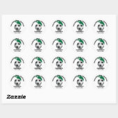 Voetbal Verjaardagsstickers Ronde Sticker (Vel)