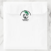 Voetbal Verjaardagsstickers Ronde Sticker (Tas)