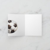 Voetbal verjaardagsuitnodiging, jongens voetbalfee (Binnen)