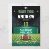 Voetbal verjaardagsuitnodiging | Sportfeest uitnod Kaart (Voorkant)