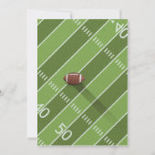 Voetbal verjaardagsuitnodiging | Sportfeest uitnod Kaart (Achterkant)