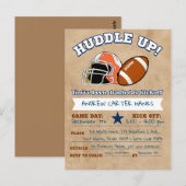 Voetbal verjaardagsuitnodigingen voor jongens Hudd Briefkaart (Voorkant / Achterkant)